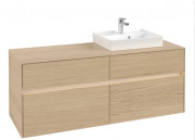 Тумба под раковину Villeroy & Boch Collaro 140х50 см с подсветкой ДСП северный дуб C075B0VJ