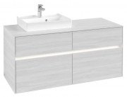 Тумба під раковину Villeroy & Boch Collaro 120х50 см із підсвічуванням ДСП біле дерево C071B0E8