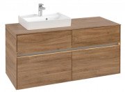 Тумба під раковину Villeroy & Boch Collaro 120х50 см із підсвічуванням ДСП дуб канзас C071B0RH