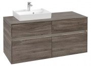 Тумба під раковину Villeroy & Boch Collaro 120х50 см із підсвічуванням ДСП кам'яний дуб C071B0RK