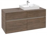 Тумба під раковину Villeroy & Boch Collaro 120х50 см із підсвічуванням ДСП дуб аризона C072B0VH