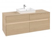 Тумба под раковину Villeroy & Boch Collaro 140х50 см с подсветкой ДСП северный дуб C073B0VJ