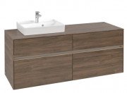 Тумба под раковину Villeroy & Boch Collaro 140х50 см с подсветкой ДСП дуб аризона C074B0VH