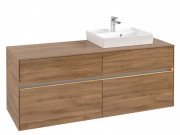 Тумба под раковину Villeroy & Boch Collaro 140х50 см с подсветкой ДСП дуб канзас C075B0RH