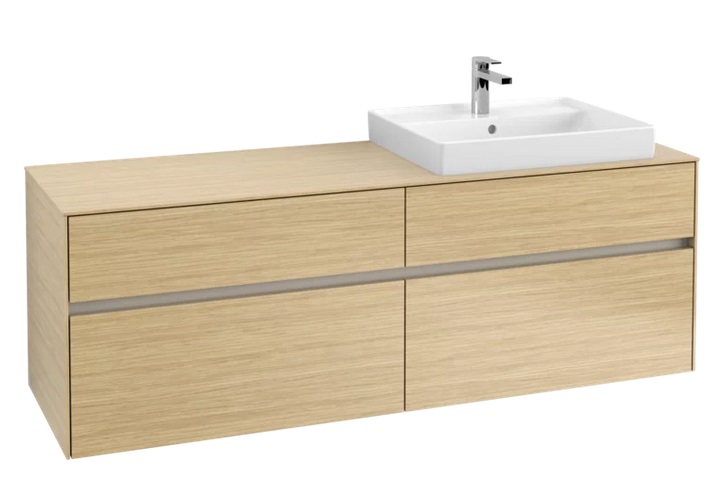 Тумба под раковину Villeroy & Boch Collaro 160х50 см с подсветкой ДСП северный дуб C023B0VJ