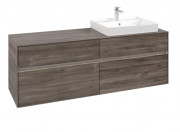 Тумба под раковину Villeroy & Boch Collaro 160х50 см с подсветкой ДСП каменный дуб C023B0RK