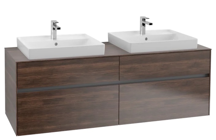 Тумба под раковину Villeroy & Boch Collaro 160х50 см с подсветкой ДСП дуб аризона C024B0VH