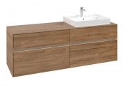 Тумба под раковину Villeroy & Boch Collaro 160х50 см с подсветкой ДСП дуб канзас C023B0RH