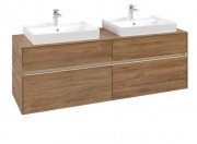 Тумба під раковину Villeroy & Boch Collaro 160х50 см із підсвічуванням ДСП дуб канзас C024B0RH