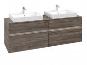 Тумба под раковину Villeroy & Boch Collaro 160х50 см с подсветкой ДСП каменный дуб C024B0RK