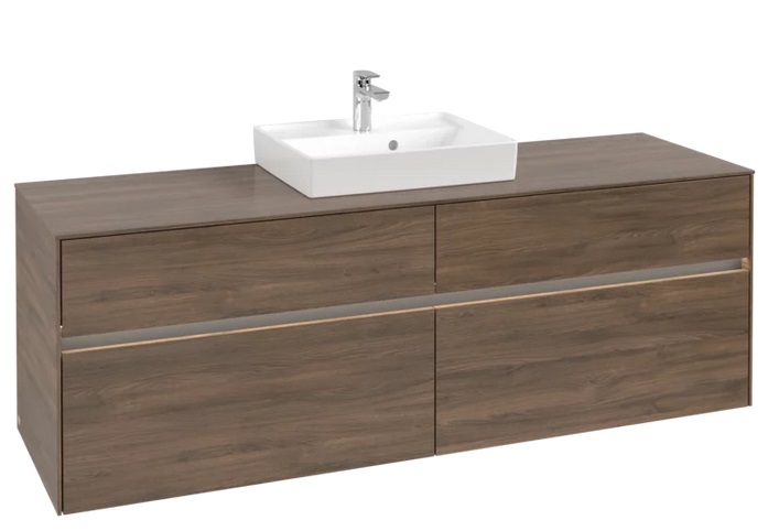 Тумба под раковину Villeroy & Boch Collaro 160х50 см с подсветкой ДСП дуб аризона C077B0VH