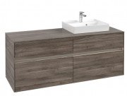 Тумба під раковину Villeroy & Boch Collaro 140х50 см із підсвічуванням ДСП кам'яний дуб C075B0RK