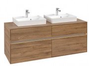 Тумба под раковину Villeroy & Boch Collaro 140х50 см с подсветкой ДСП дуб канзас C076B0RH