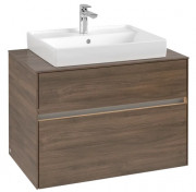 Тумба под раковину Villeroy & Boch Collaro 80х50 см с подсветкой ДСП дуб аризона C080B0VH