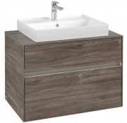 Тумба під раковину Villeroy & Boch Collaro 80х50 см із підсвічуванням ДСП кам'яний дуб C080B0RK