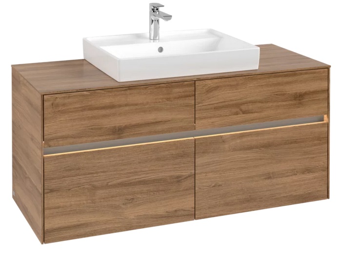 Тумба под раковину Villeroy & Boch Collaro 120х50 см с подсветкой ДСП дуб канзас C081B0RH