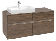 Тумба под раковину Villeroy & Boch Collaro 120х50 см с подсветкой ДСП дуб аризона C082B0VH