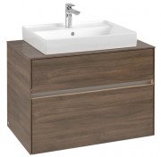 Тумба під раковину Villeroy & Boch Collaro 80х50 см із підсвічуванням ДСП дуб аризона C080B0VH