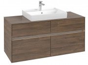 Тумба под раковину Villeroy & Boch Collaro 120х50 см с подсветкой ДСП дуб аризона C081B0VH