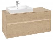 Тумба під раковину Villeroy & Boch Collaro 120х50 см із підсвічуванням ДСП північний дуб C082B0VJ
