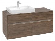 Тумба под раковину Villeroy & Boch Collaro 120х50 см с подсветкой ДСП дуб аризона C082B0VH