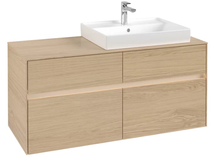 Тумба под раковину Villeroy & Boch Collaro 120х50 см с подсветкой ДСП северный дуб C083B0VJ