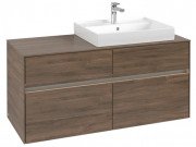 Тумба під раковину Villeroy & Boch Collaro 120х50 см із підсвічуванням ДСП дуб аризона C083B0VH