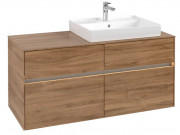 Тумба под раковину Villeroy & Boch Collaro 120х50 см с подсветкой ДСП дуб канзас C083B0RH