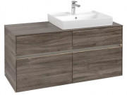 Тумба под раковину Villeroy & Boch Collaro 120х50 см с подсветкой ДСП каменный дуб C083B0RK