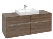 Тумба під раковину Villeroy & Boch Collaro 140х50 см із підсвічуванням ДСП дуб аризона C084B0VH