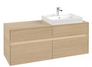 Тумба под раковину Villeroy & Boch Collaro 140х50 см с подсветкой ДСП северный дуб C086B0VJ