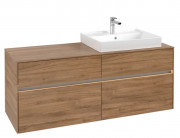 Тумба под раковину Villeroy & Boch Collaro 140х50 см с подсветкой ДСП дуб канзас C086B0RH