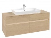 Тумба под раковину Villeroy & Boch Collaro 140х50 см с подсветкой ДСП северный дуб C088B0VJ