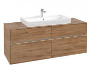 Тумба под раковину Villeroy & Boch Collaro 140х50 см с подсветкой ДСП дуб канзас C088B0RH