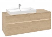 Тумба під раковину Villeroy & Boch Collaro 140х50 см із підсвічуванням ДСП північний дуб C089B0VJ