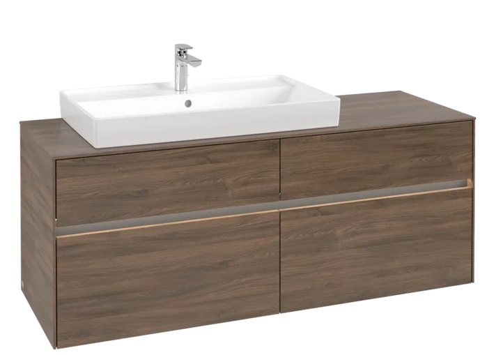 Тумба під раковину Villeroy & Boch Collaro 140х50 см із підсвічуванням ДСП дуб аризона C089B0VH