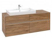 Тумба під раковину Villeroy & Boch Collaro 140х50 см із підсвічуванням ДСП дуб канзас C089B0RH