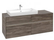 Тумба под раковину Villeroy & Boch Collaro 140х50 см с подсветкой ДСП каменный дуб C089B0RK