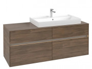 Тумба под раковину Villeroy & Boch Collaro 140х50 см с подсветкой ДСП дуб аризона C090B0VH