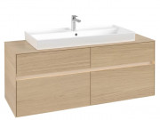 Тумба под раковину Villeroy & Boch Collaro 140х50 см с подсветкой ДСП северный дуб C092B0VJ