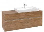 Тумба під раковину Villeroy & Boch Collaro 140х50 см із підсвічуванням ДСП дуб канзас C090B0RH