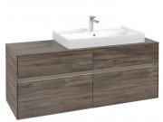 Тумба під раковину Villeroy & Boch Collaro 140х50 см із підсвічуванням ДСП кам'яний дуб C090B0RK