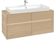 Тумба под раковину Villeroy & Boch Collaro 120х50 см с подсветкой ДСП северный дуб C091B0VJ