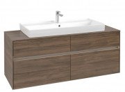 Тумба под раковину Villeroy & Boch Collaro 140х50 см с подсветкой ДСП дуб аризона C092B0VH