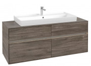 Тумба під раковину Villeroy & Boch Collaro 140х50 см із підсвічуванням ДСП кам'яний дуб C092B0RK