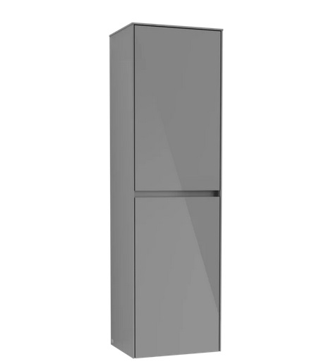 Пенал для ванной Villeroy & Boch Collaro 45,4x153,8х34,9 см петли справа МДФ глянцевый серый C03401FP