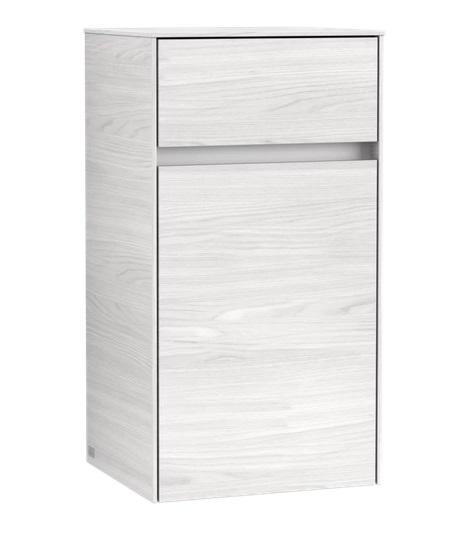 Шкафчик для ванной Villeroy & Boch Collaro 40,4x74,8х34,9 см петли слева ДСП белое дерево C03200E8