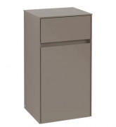 Шкафчик для ванной Villeroy & Boch Collaro 40,4x74,8х34,9 см петли слева ДСП трюфель серый C03200VG
