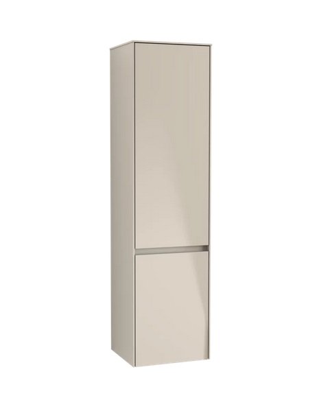 Пенал для ванної Villeroy & Boch Collaro 40,4x153,8х34,9 см петлі праворуч ДСП м'який сірий C03301VK