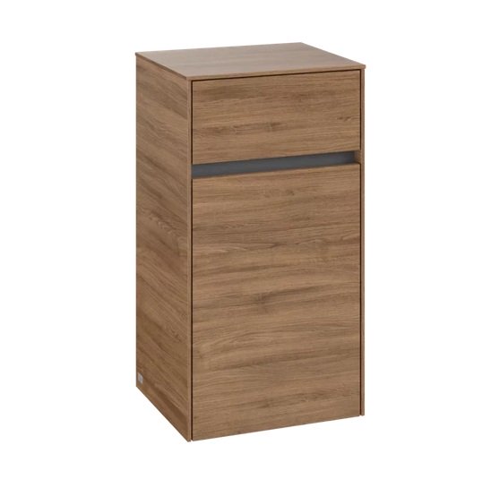 Шафка для ванної Villeroy & Boch Collaro 40,4x74,8х34,9 см петлі зліва ДСП дуб канзас C03200RH